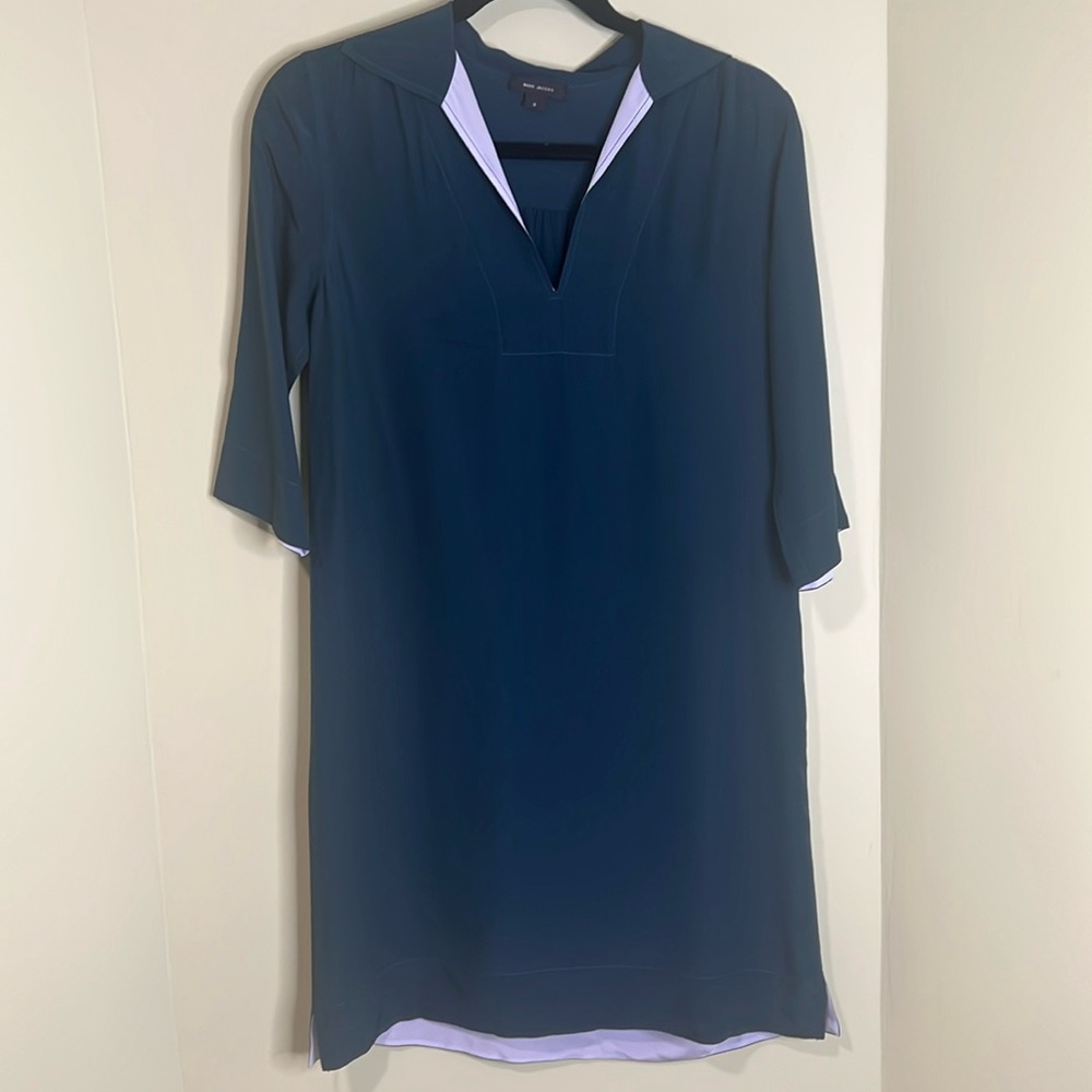 Mark Jacobs Green Silk Dress Size 0 *missing belt